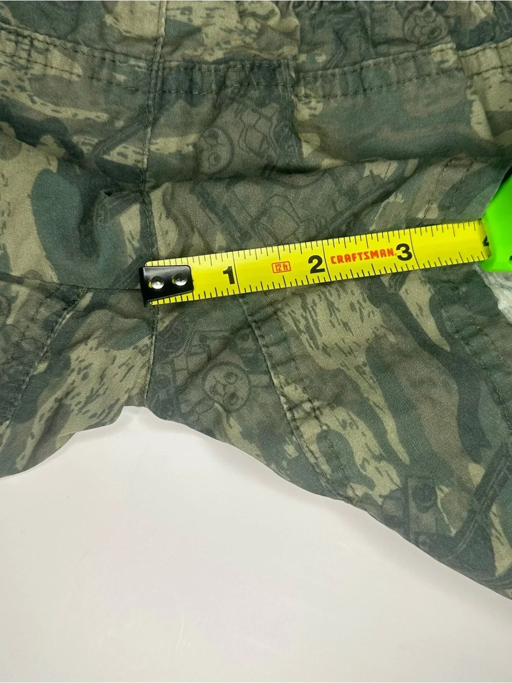 Vintage Y2K Boys 18M Thomas The Tank Engine Camouflage Cargo Shorts AOP Train